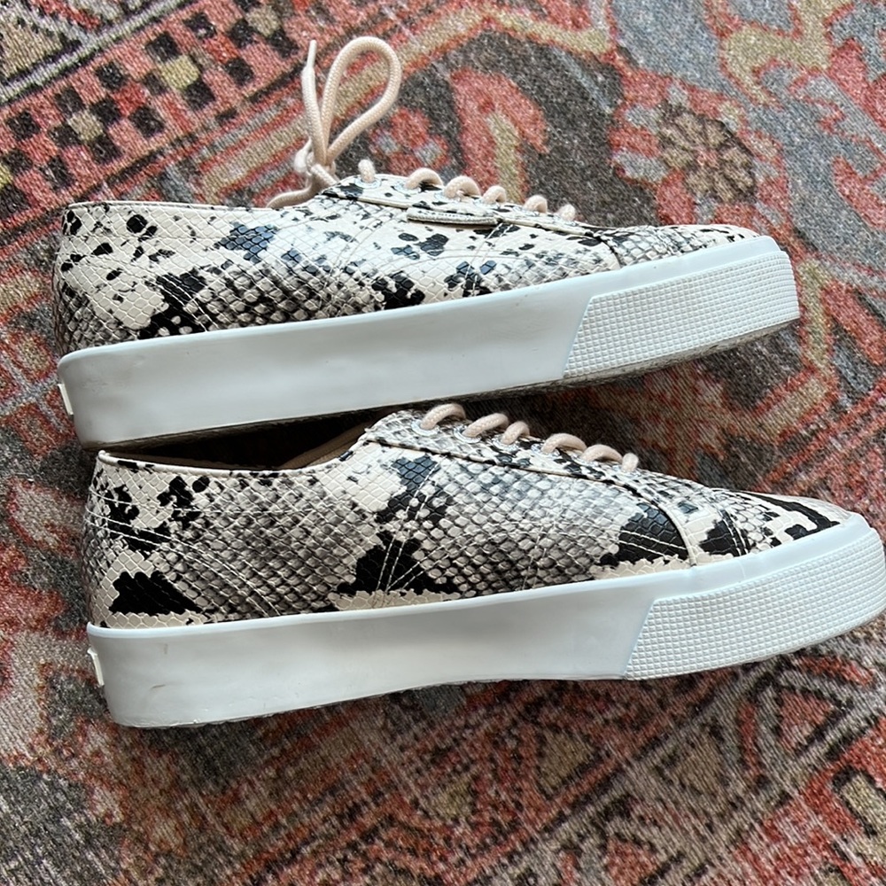 Superga Snake Python Embossed Sneaker - Size 9/40 - image 3